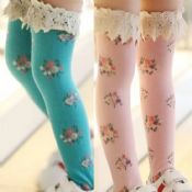 dentelle florale milieu longueur enfants filles chaussettes images