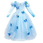 girl party dresses with butterfly images