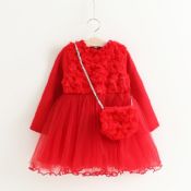 süße Kinder Mädchen Winter-Kleid images