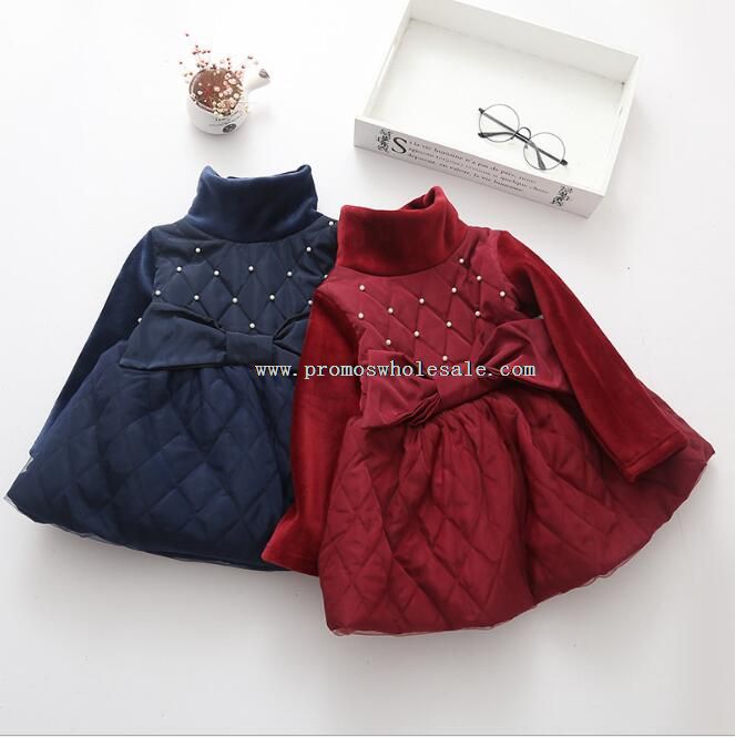 baby girls cotton warm dresses