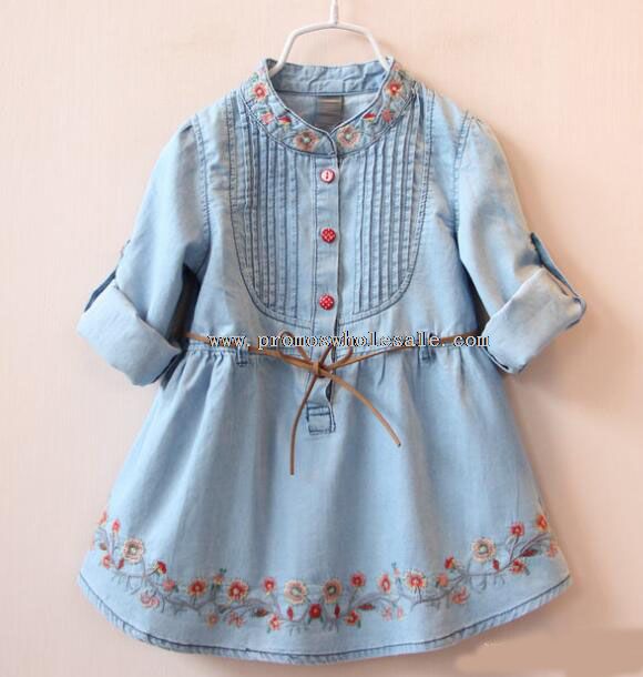 Casual blouse design boutique long denim dresses