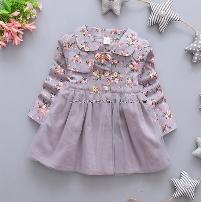 Vestido de la muchacha infantil de los niños