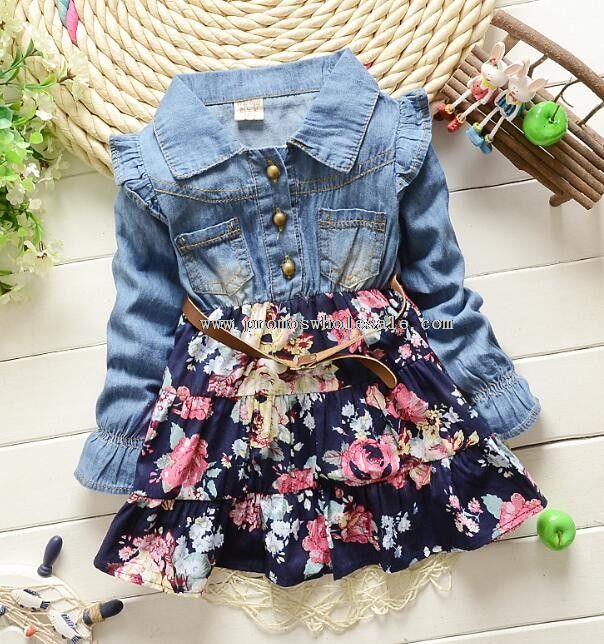 floral print jeans dresses