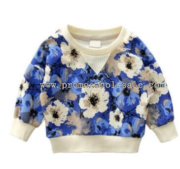 meninos flor de manga longa camisa impressa