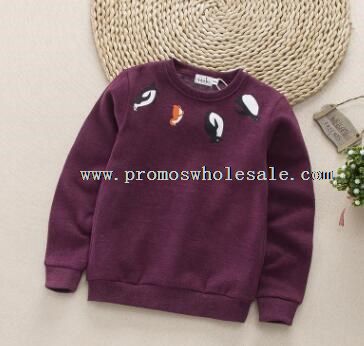 childrens cartoon round collar cotton long sleeve blouse