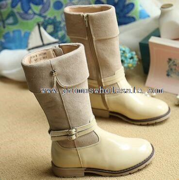 leather knight girls boots