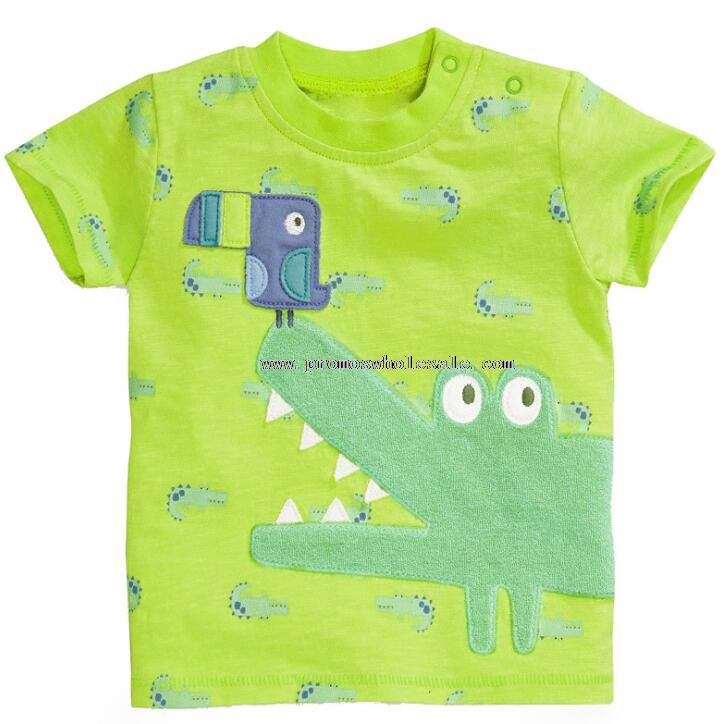 short sleeve europe style children boys cotton t-shirts