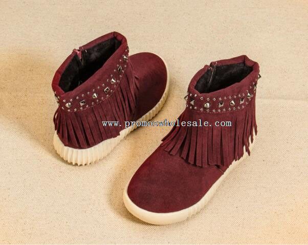 children fringe short boots