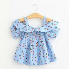 printed kids girls shirts children tops with narrow straps images