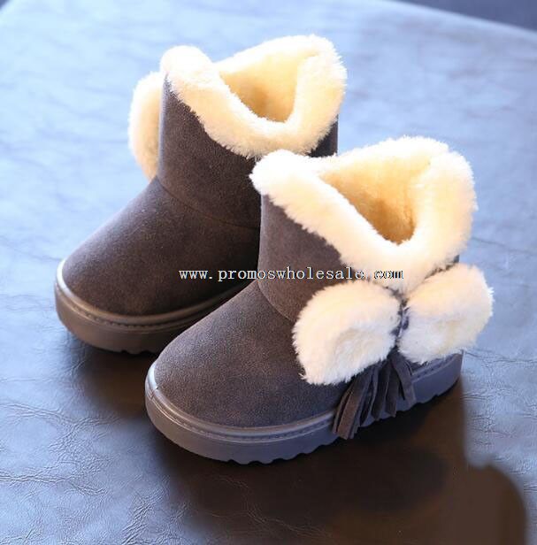 soft fur rubber sole winter boots