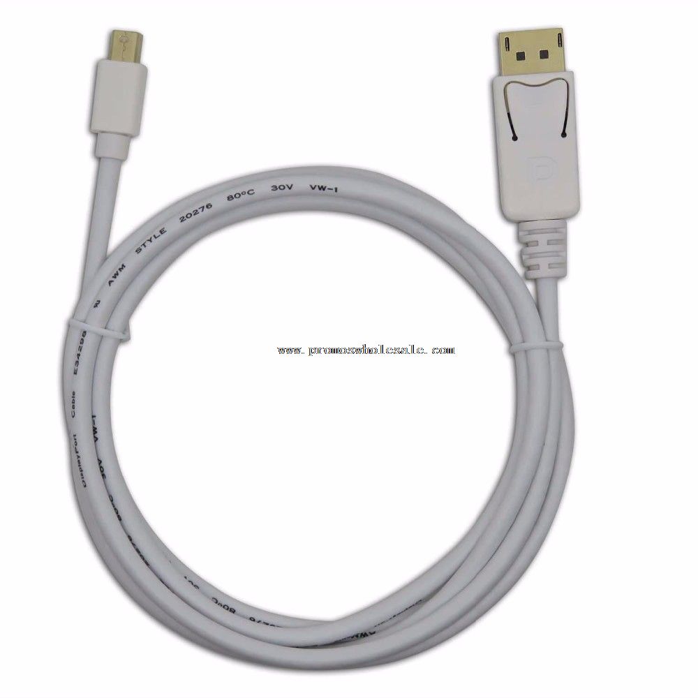 1,8 m Mini Displayport til Displayport Mini DP til DP adapter kabel