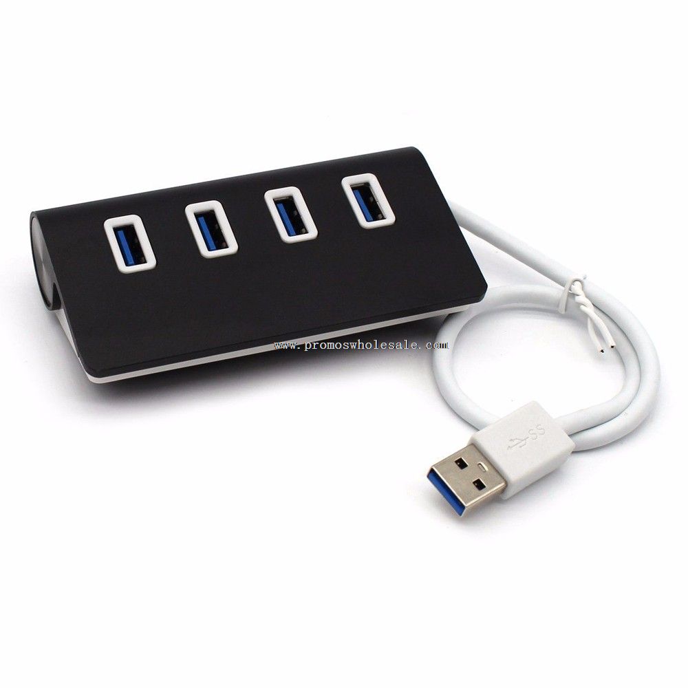 4 porter aluminiumslegering USB hub 3.0