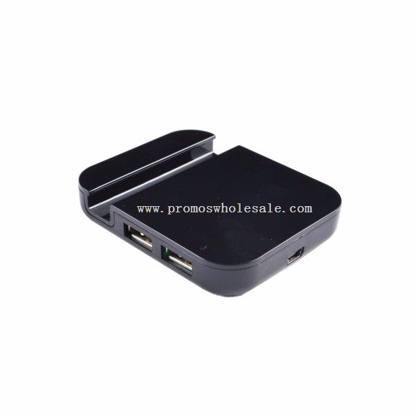 4 porttia USB 2.0-keskittimen matkapuhelin Stand