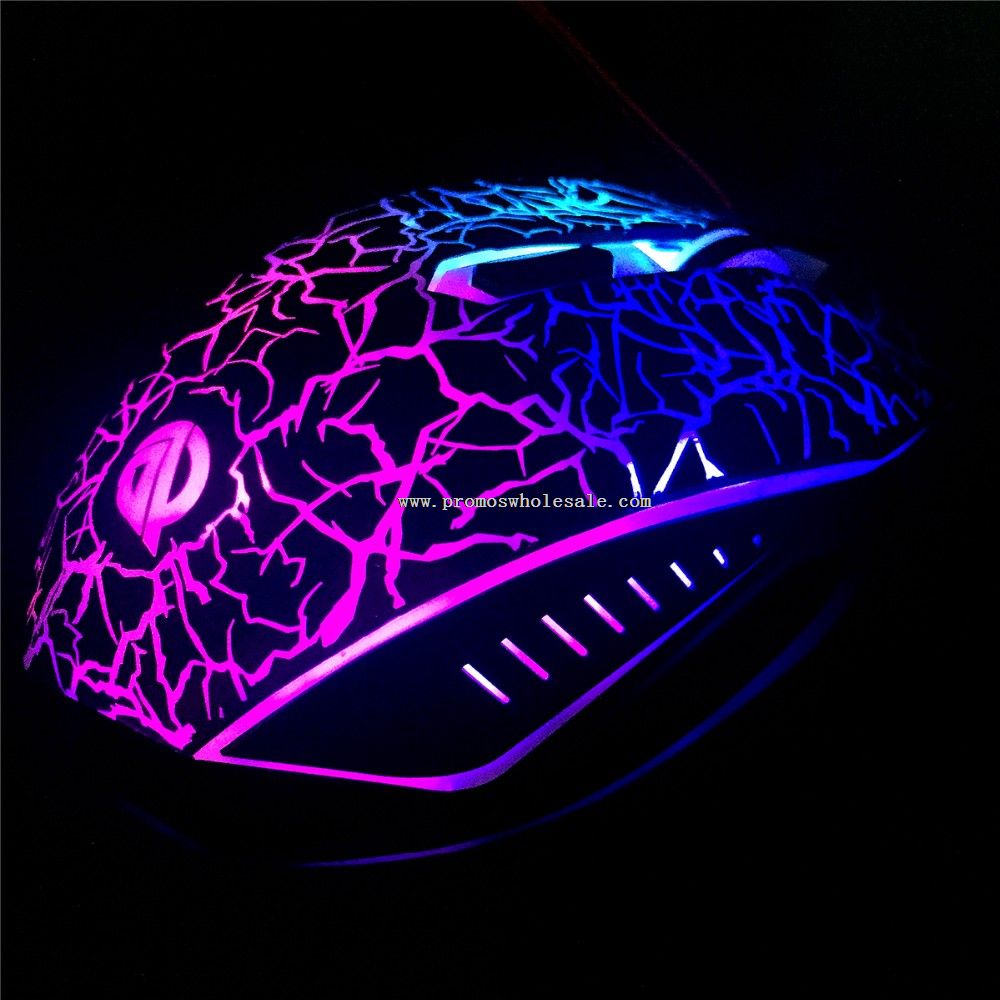 D de 6 botões óptico USB com fio Mouse jogo