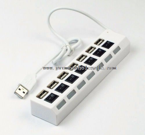 7 Ports Usb Hub 2.0 with ON/OFF Sharing Switch