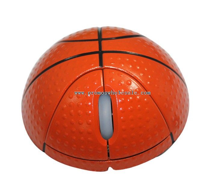 Souris sans fil 2,4 G forme de basket-ball