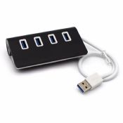 4 порта алюминиевого сплава USB-концентратор 3.0 images