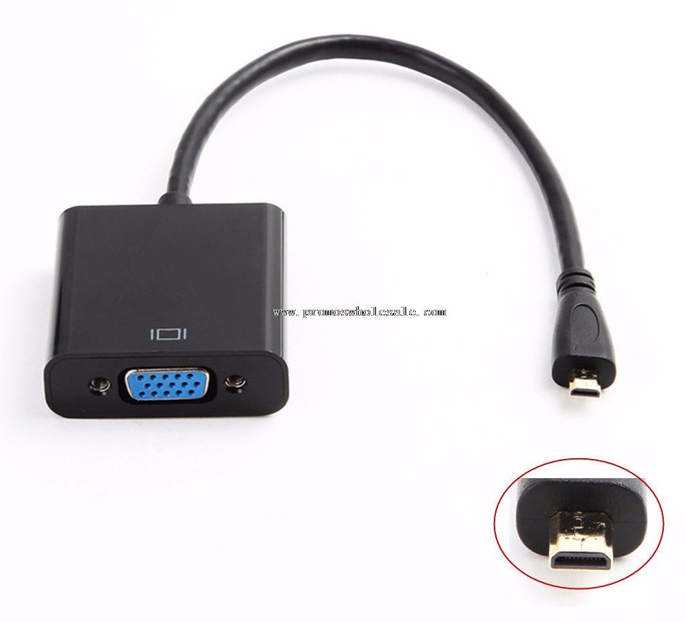 PC Monitor proyector conversor de vídeo Mini HDMI al adaptador del VGA
