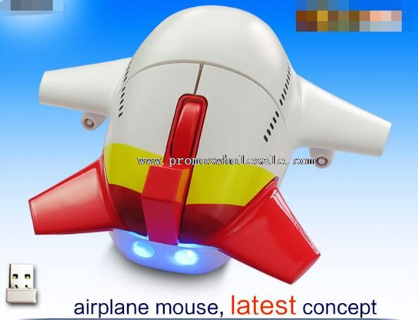 2.4G wireless aire plan forma elegante ratón