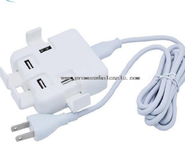 4 port multi-function usb AC wall socket