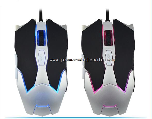 mouse 6D com luz de fundo LED