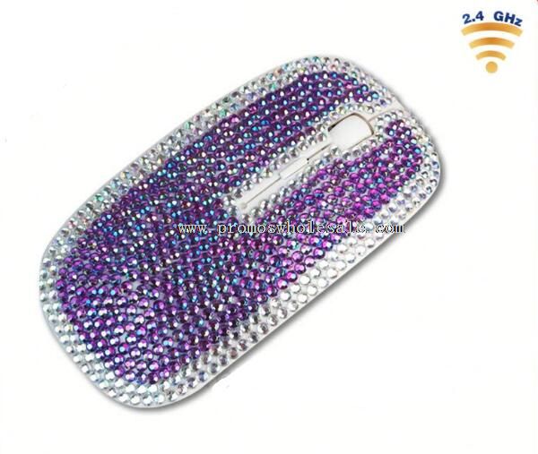 Bling diamante usb mouse senza fili