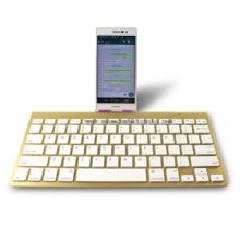 Slim gold color mini wireless bluetooth keyboard images