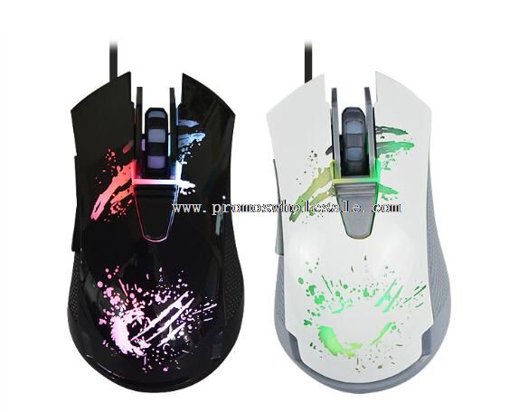 Mouse da gioco LED retroilluminazione 6 bottoni