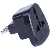 10/16A schwarz Stecker Konverter Reiseadapter images