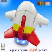 2.4G wireless air plan shape fancy mouse images