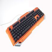 LED light wired usb gaming RGB Mechanical Keyboard with backlit images
