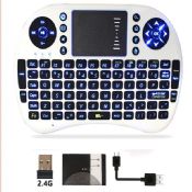 Mini retroiluminado teclado touchpad inalámbrico ratón teclado images