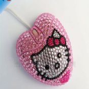 mini heart shaped jewelled mouse images