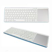 Ultra mini slim 2.4G touch teclado inalámbrico pantalla images