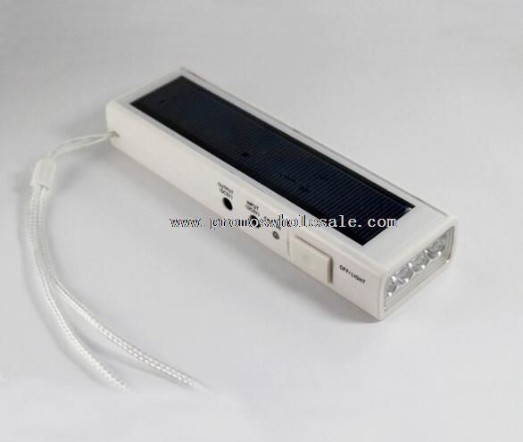 Multi-Function Solar Power Flashlight FM Radio