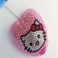 mini heart shaped jewelled mouse small picture