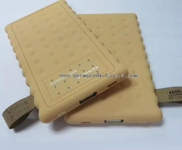 4000mAh Ultra mince Biscuit Type Power Bank