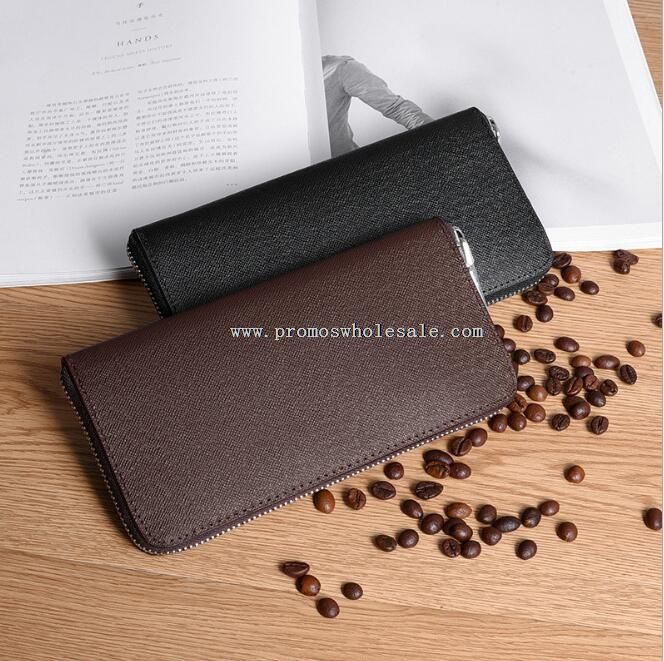 business wallet with zipper