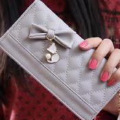 Leather clutch veske images