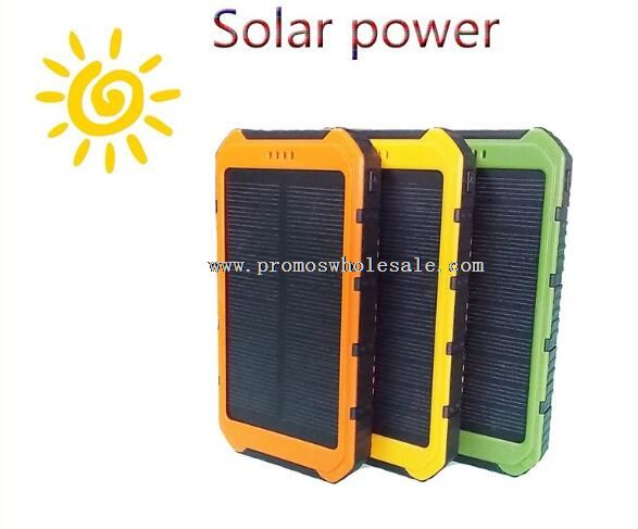 Portable 8000mAh Solar Dual USB External Battery Power Bank