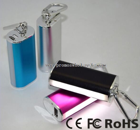 Puolella valaisimet Power pankin 2600 Mah