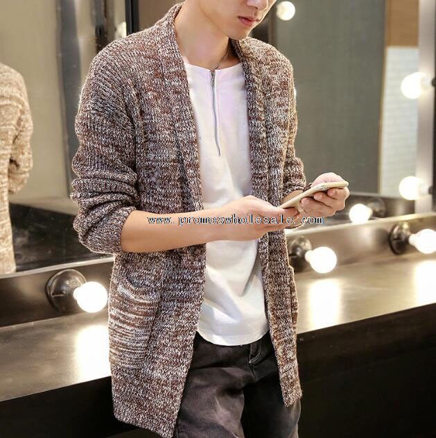 autumn knit sweater fashion cardigan for men