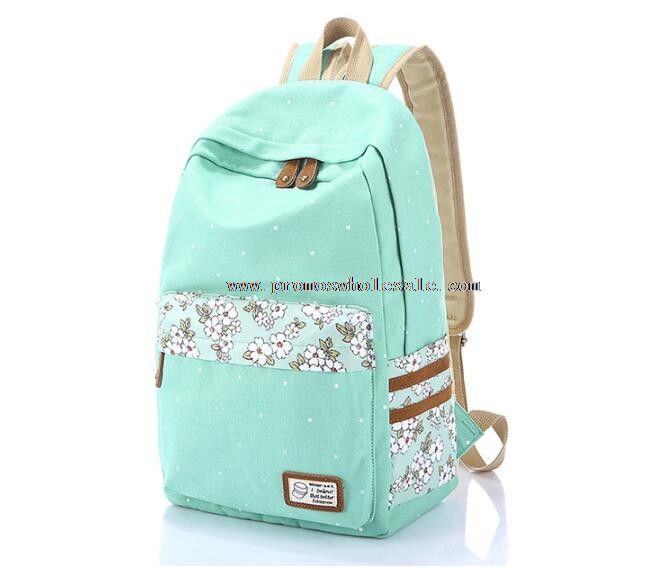 mochila floral de impressão