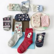 Podzimní a zimní ženy bavlněné ponožky images
