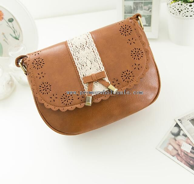 bowknot koronki crossbody bag