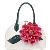 kožené tašky shell s květinou images
