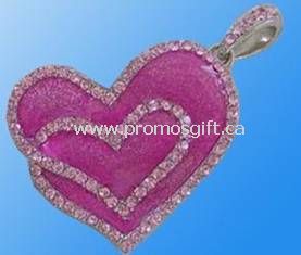 Crystal Heart usb yuvarlak yüzey