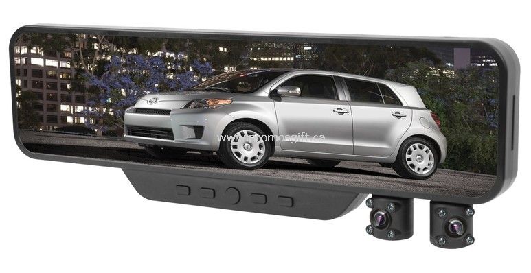 Two cameras Rearview mirrr car dvr