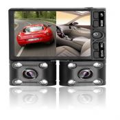 Two cameras Car DVR images