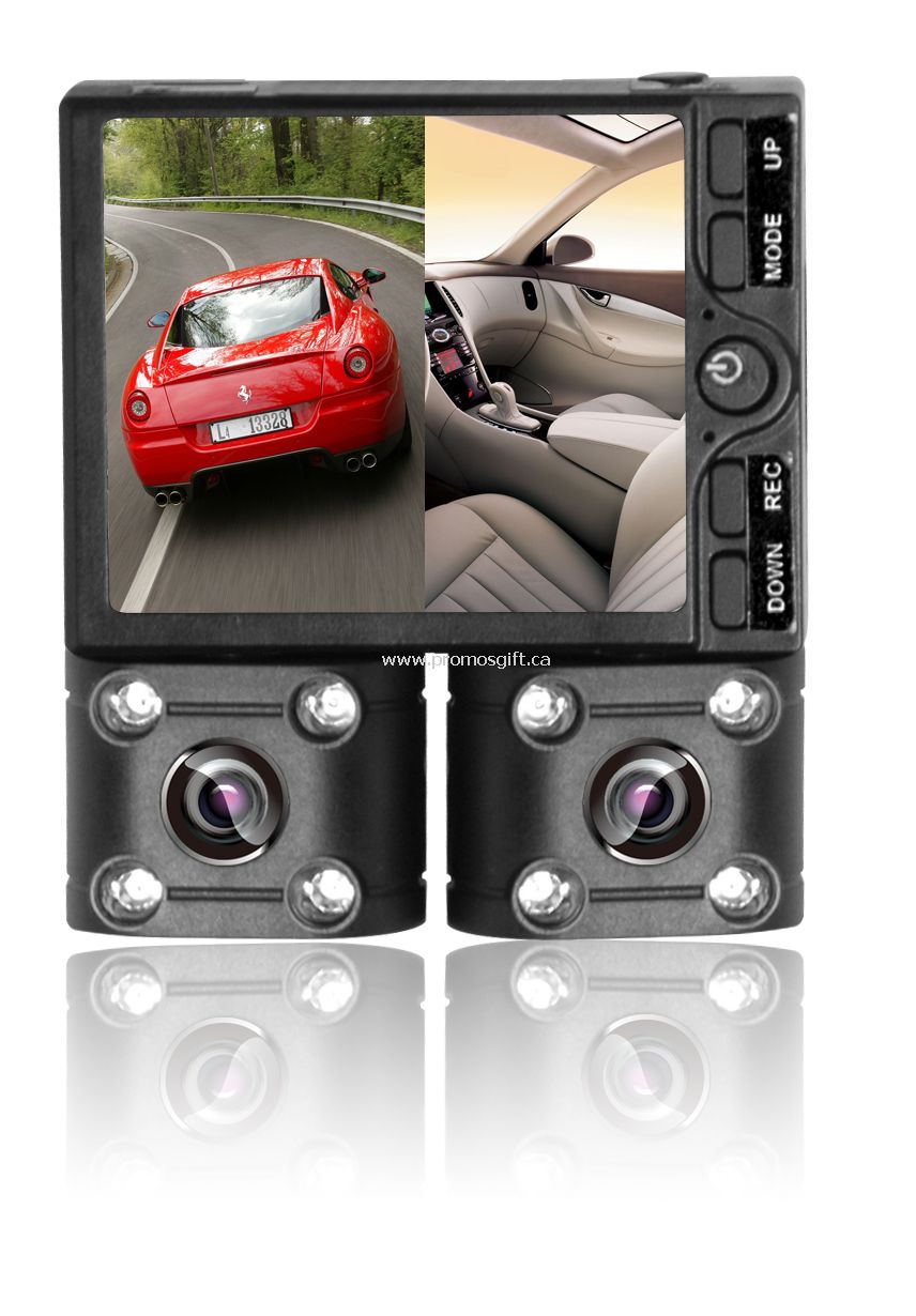 Two cameras Car DVR